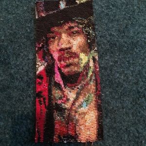 Jimi Hendrix Beaded Bracelet one of a kind handmade